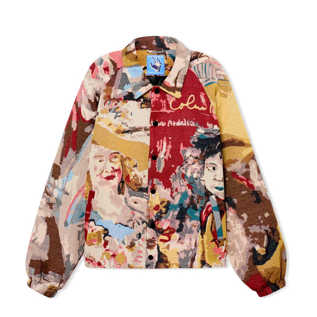 [Multicolor] Paintings Jacquard Jacket