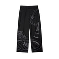 [Black] Circus Sketch Baggy Trouser