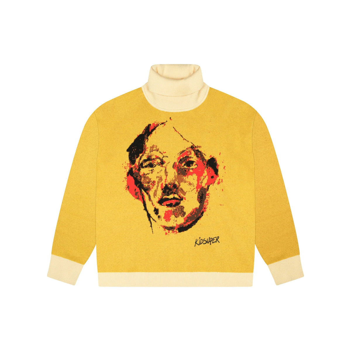 [Yellow] Painted Face Sweater