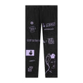 [Black-PURPLE] Embroidery Suit Bottom