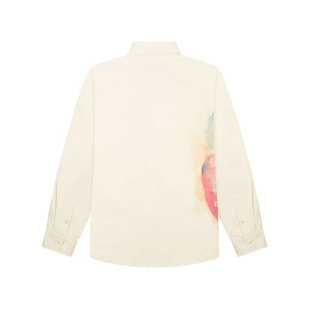 [Cream-ORANGE] PAINTED FACE BUTTON DOWN SHIRT