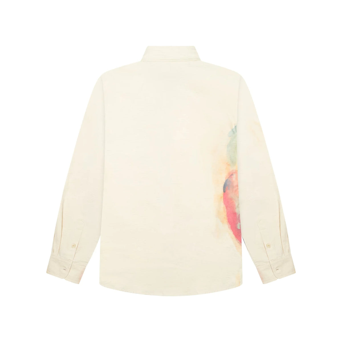 [Cream-ORANGE] PAINTED FACE BUTTON DOWN SHIRT