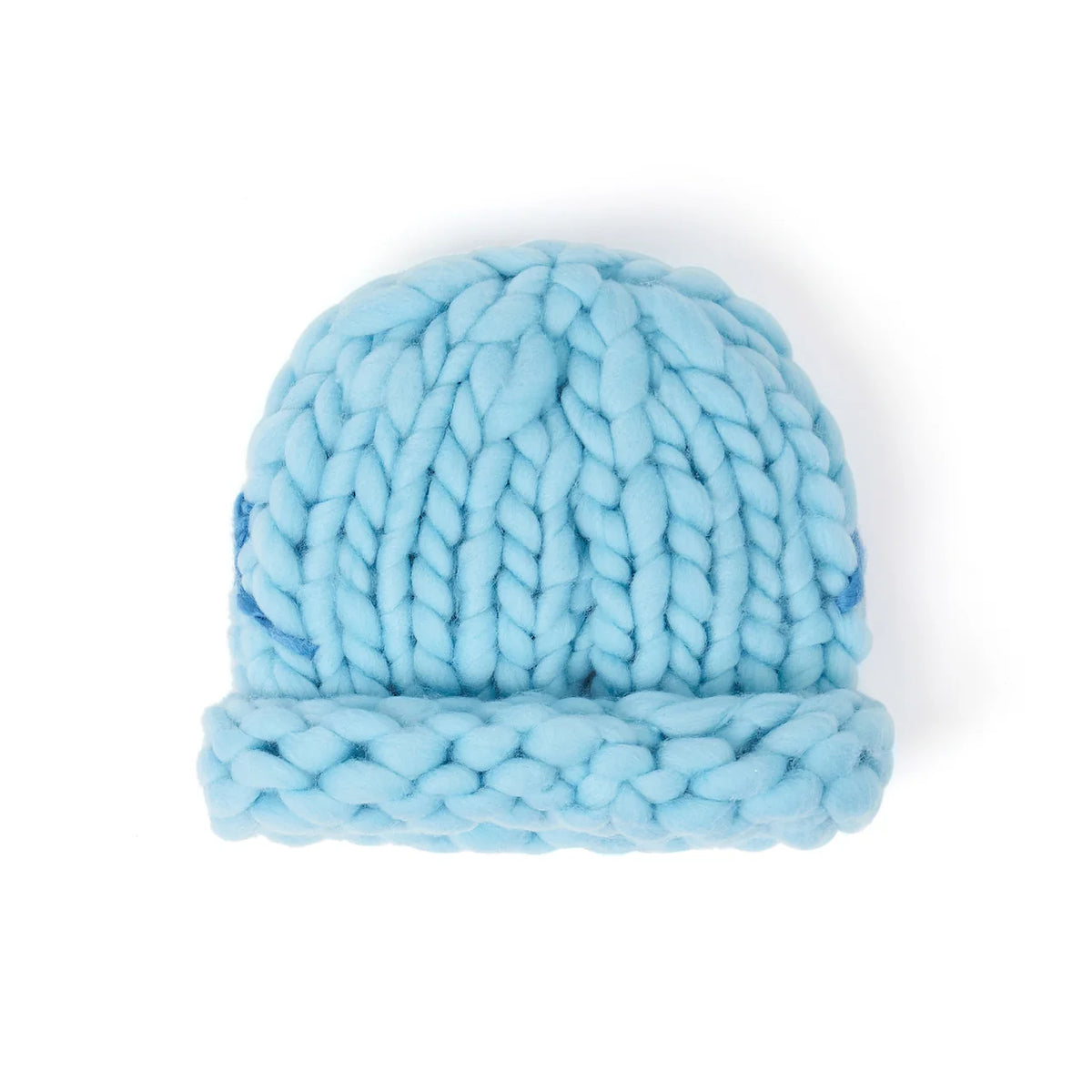 [Blue] Hand Knit Chunky Knit Beanie