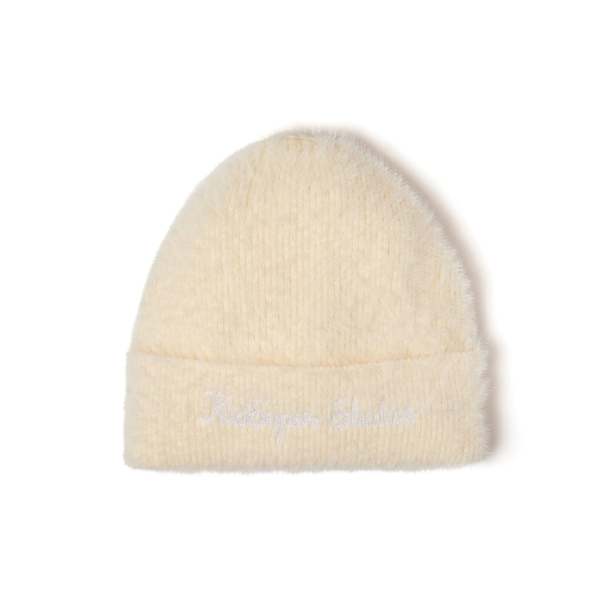 [Cream] Fuzzy Knit Beanie