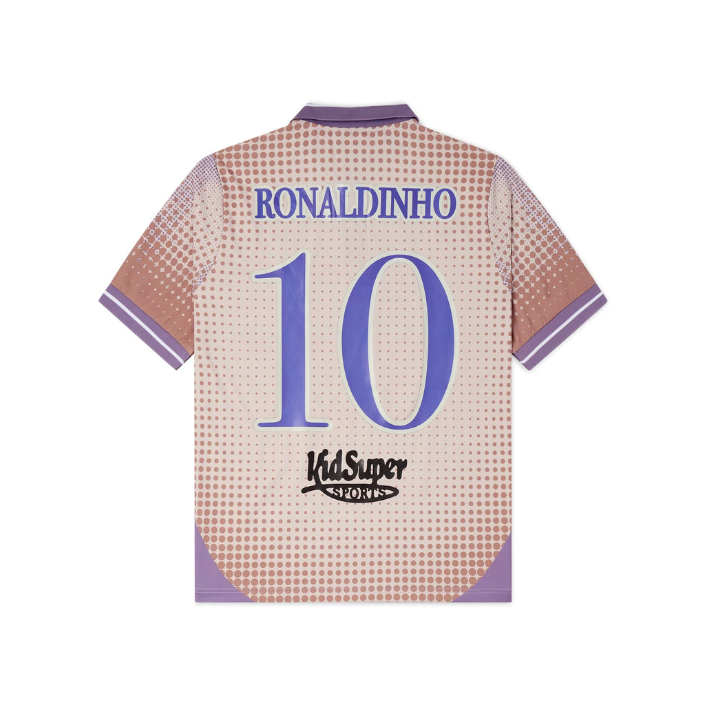 [Purple-Cream] Ronaldinho x KidSuper Soccer Jersey