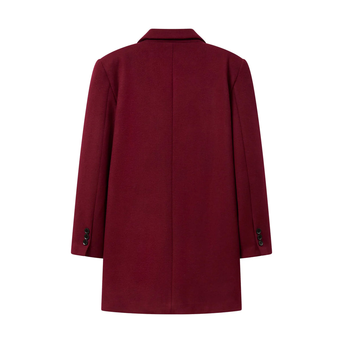 [RED-Burgundy] Beaded Portrait Peacoat