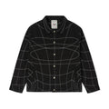 [Black] String Theory Stitched Denim Jacket