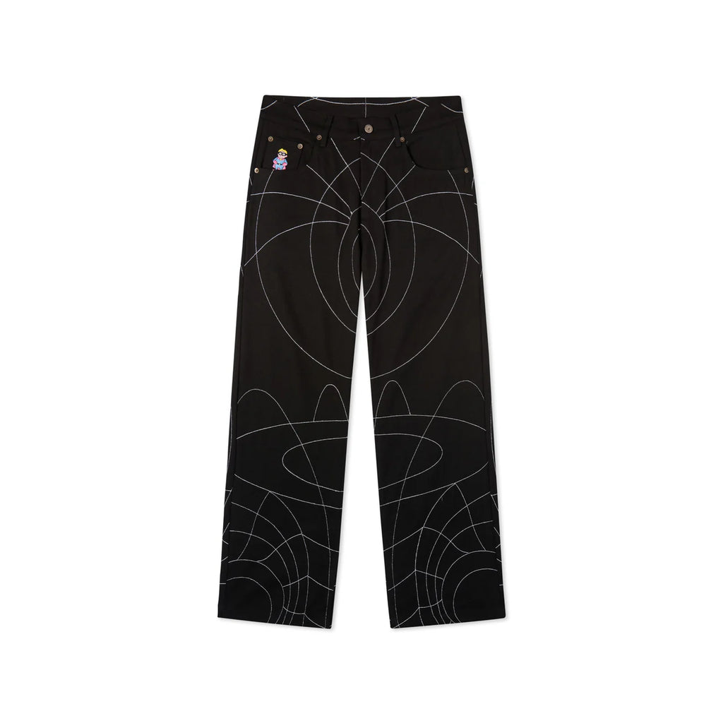 [Black] String Theory Stitched Pant