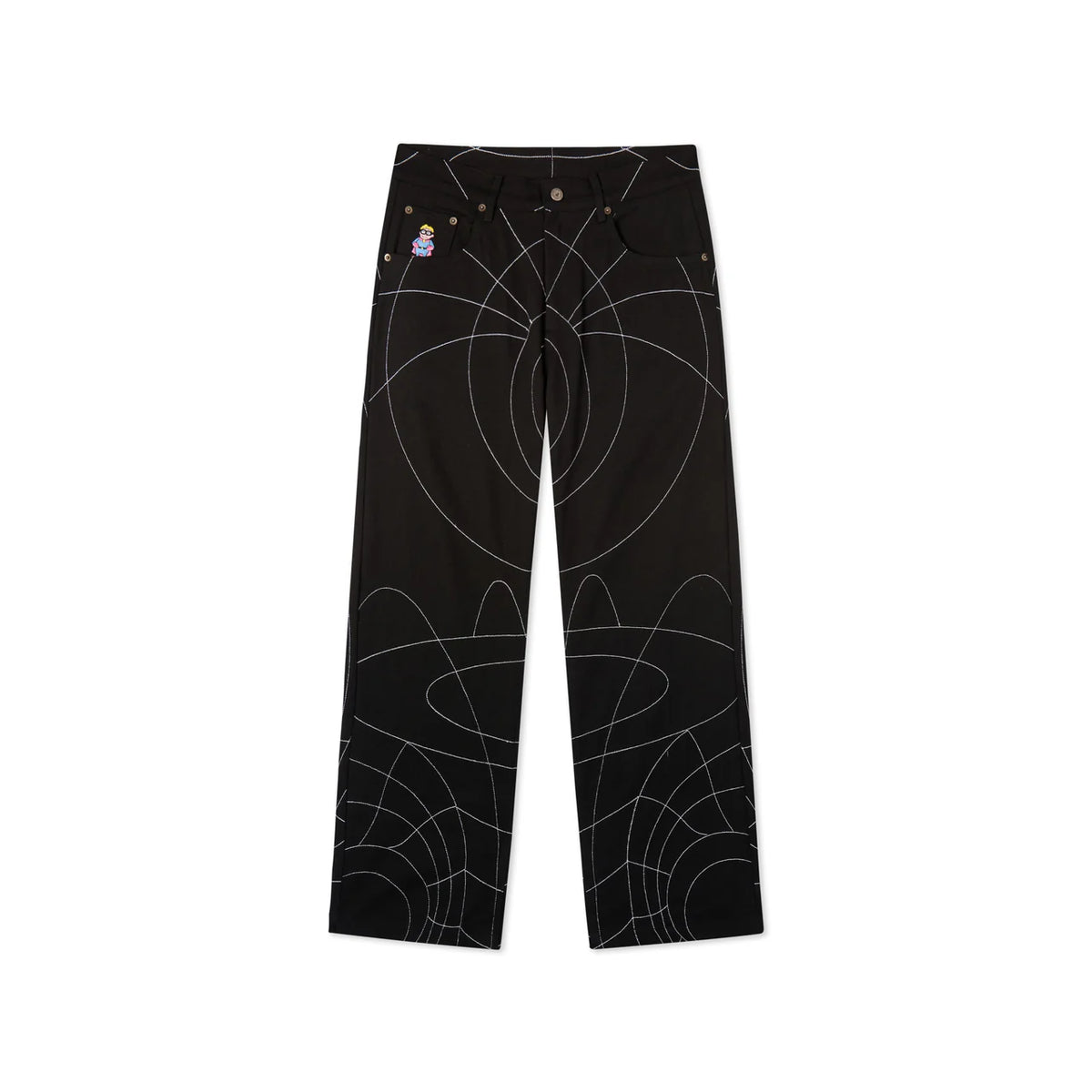 [Black] String Theory Stitched Pant