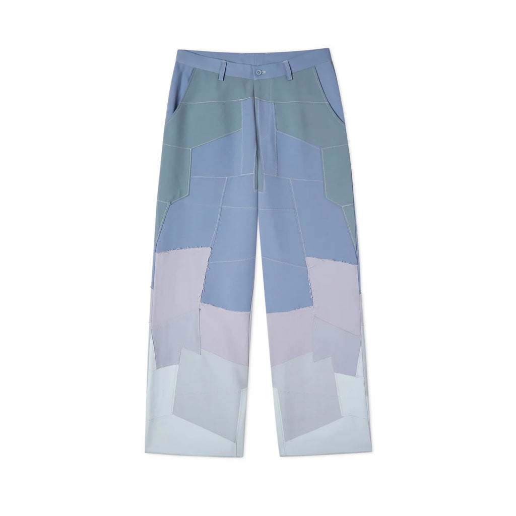 [Blue] Patchwork Gradient Suit Bottom