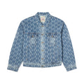 [Blue-Denim] Dancing Ladies Jacquard Denim Jacket