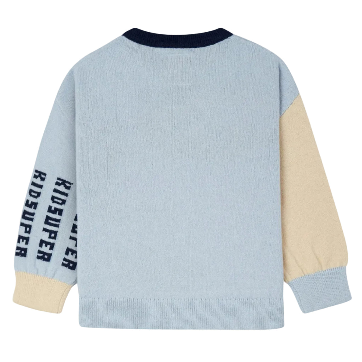 [BLUE-BABY BLUE] Face Boxy Sweater