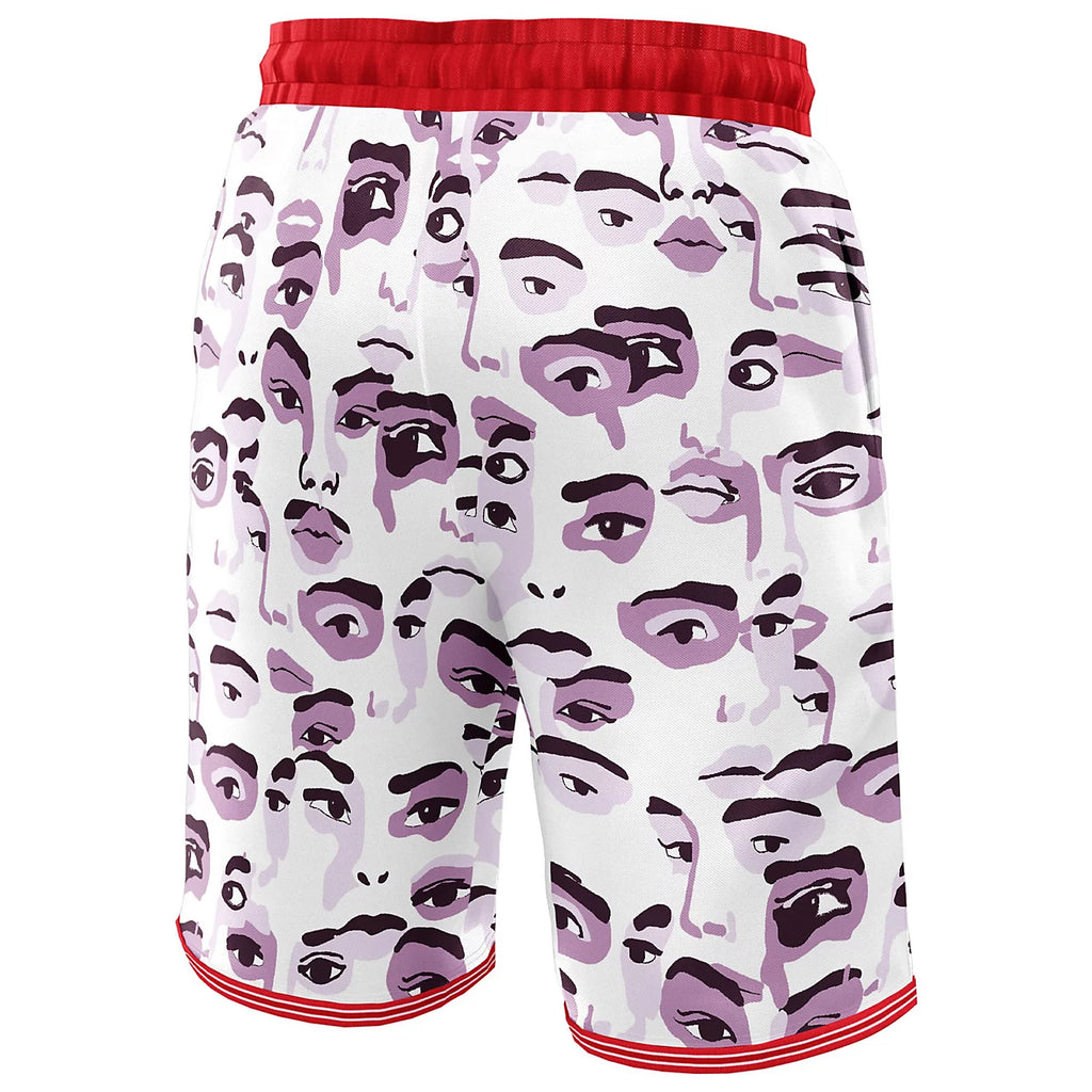 [White-Red] NBA x KidSuper Toronto Raptors Shorts