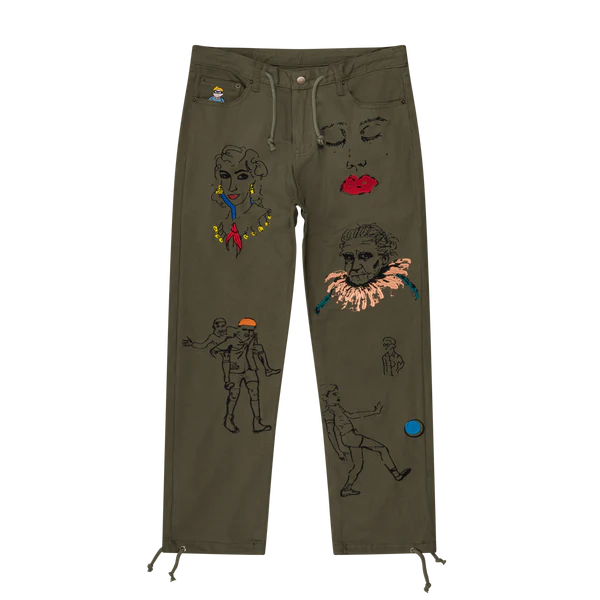 [Green/OLIVE] ARTWORK PANT
