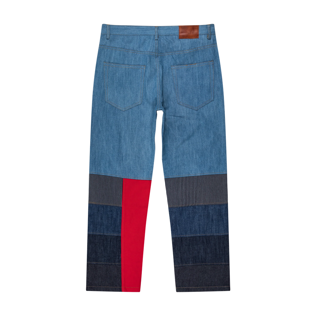 [BLUE-Denim] I CLIMBED THE FIRE ESCAPE Denim JEANS