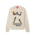[CREAM] BROOKLYN NETS X KidSuper Knit Pullover Sweater