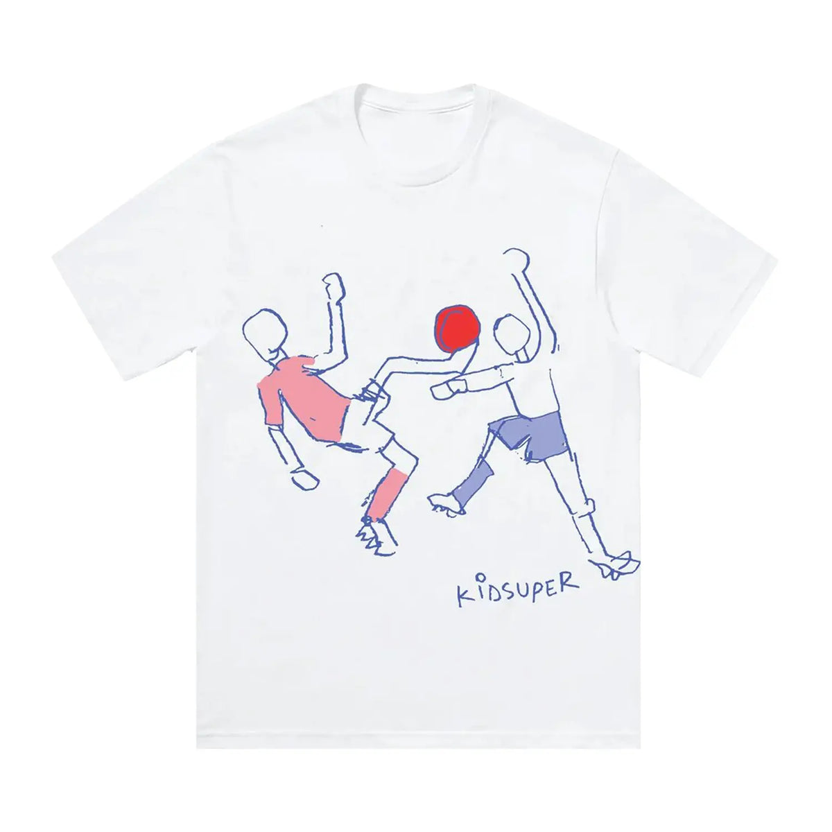 [WHITE] Men's Soccer Dance Graphic Tee