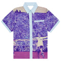 [Purple] Golaso Short-Sleeve Button DOWN SHIRT