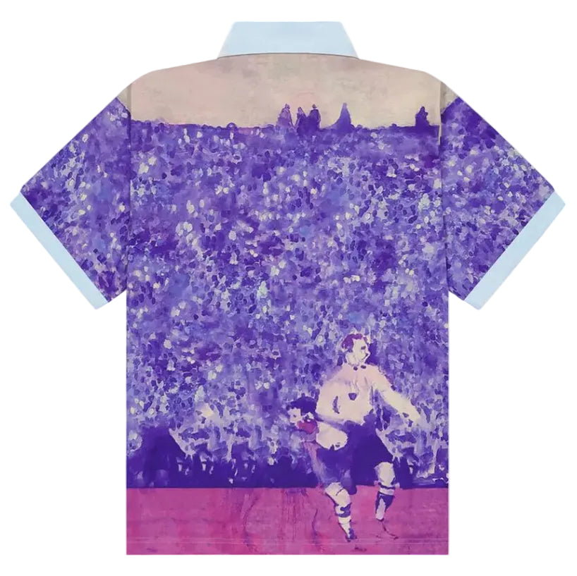[Purple] Golaso Short-Sleeve Button DOWN SHIRT