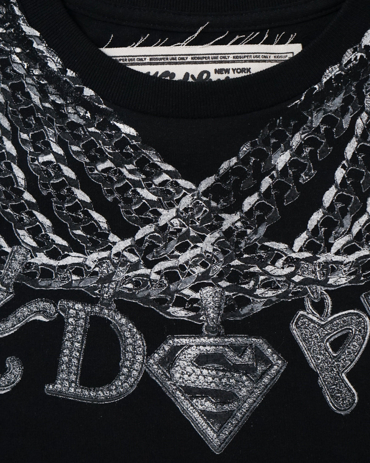 [BLACK] Richard Kauli x Kidsuper Chain Tee