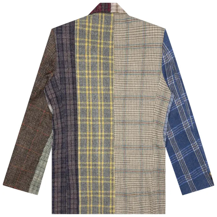 [Multicolor] Multi-Plaid Suit Top