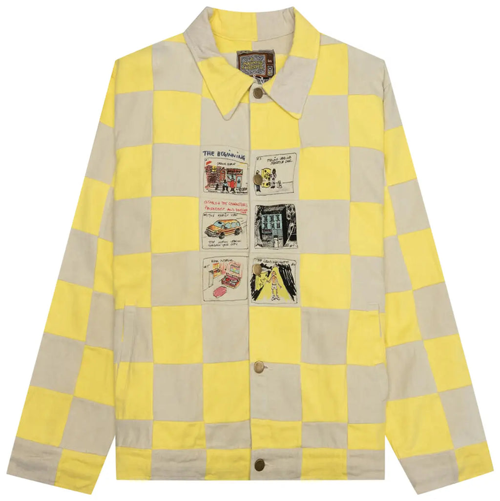 [Yellow] KidSuper Checkered Jacket