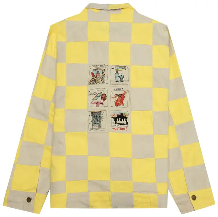 [Yellow] KidSuper Checkered Jacket