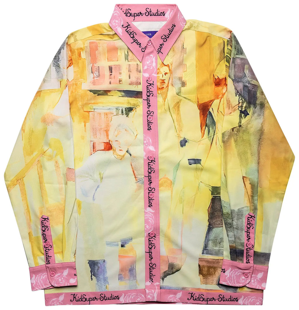 [Yellow] After School Philosophy Button Down SHIRT