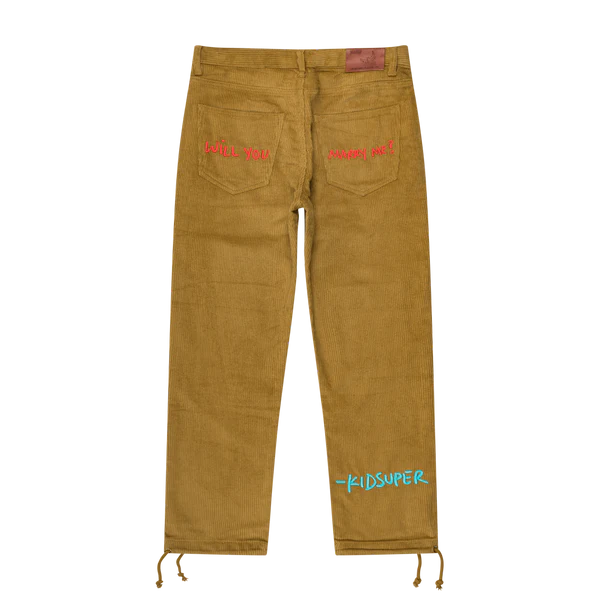 [Brown-GOLDEN] WILL YOU MARRY ME CORD Pant