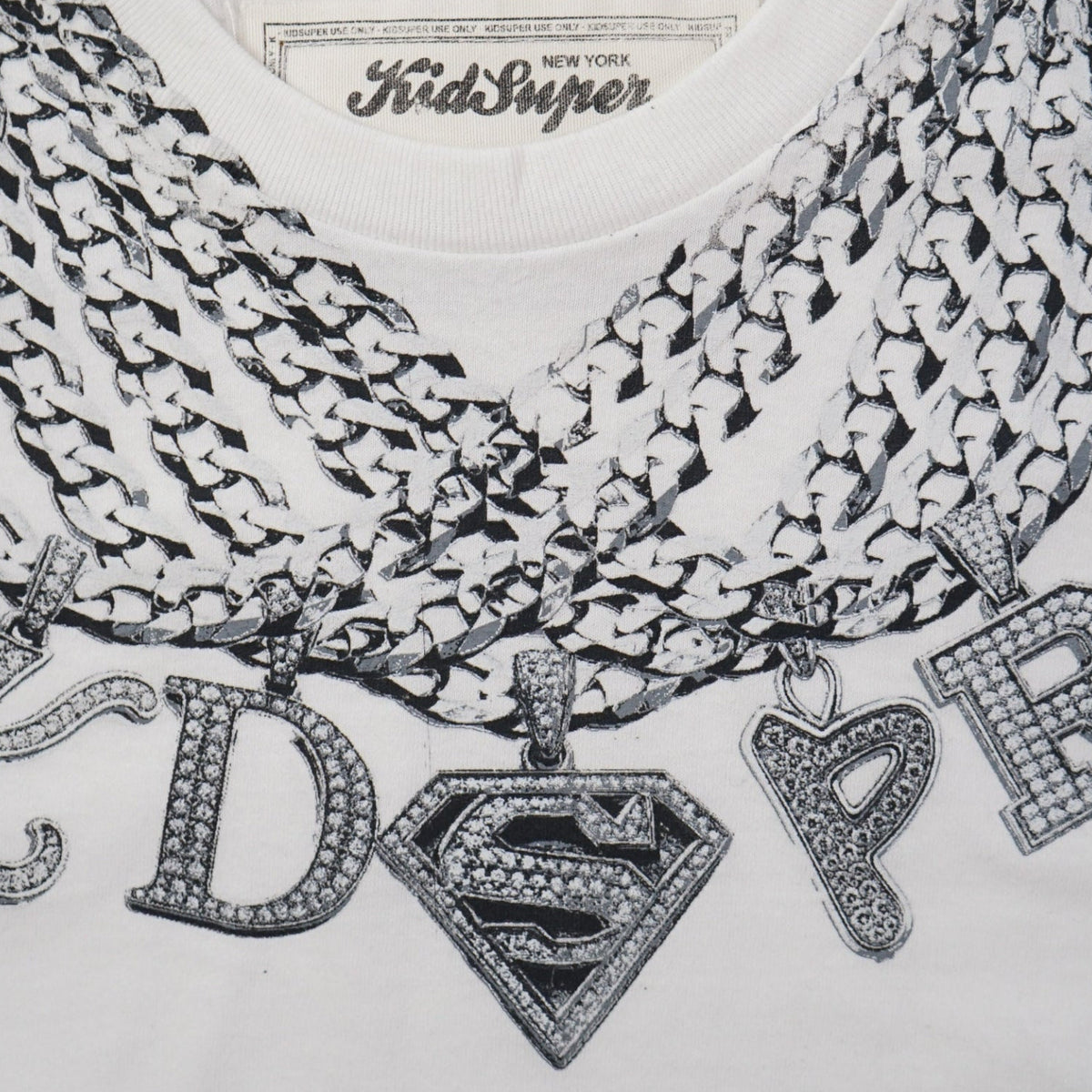 [WHITE] Richard Kauli x Kidsuper Chain Tee