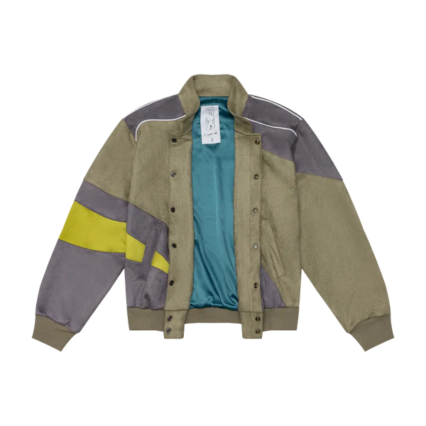 [Green-Multi]SUEDE PORTRAIT JACKET