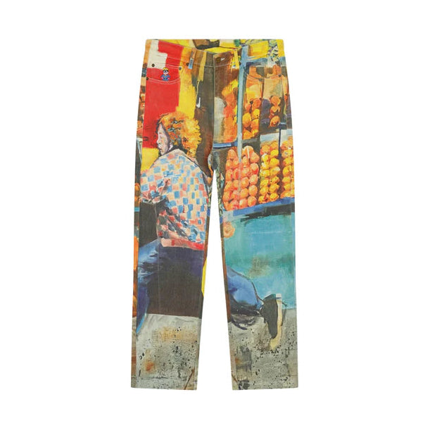 [Yellow-Multicolor] La Casa Full Print Cargo Pant