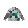 [GREEN-BROWN] KidSuper Topographic Drawstring JACKET