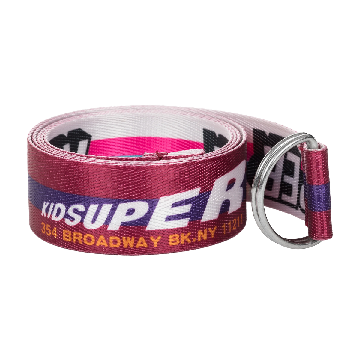 [Red-White] Kidsuper Brand Logo Belt