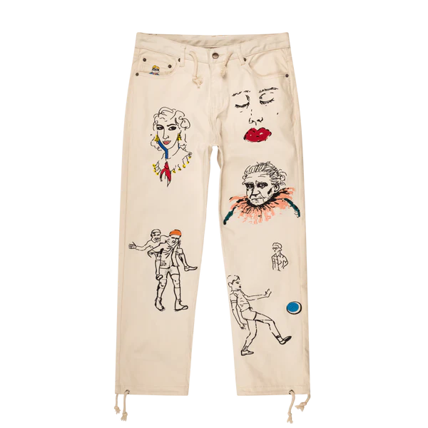 [WHITE] ARTWORK PANT