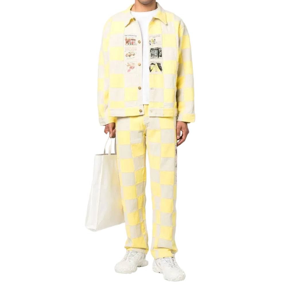 [Yellow] Checkered Pant