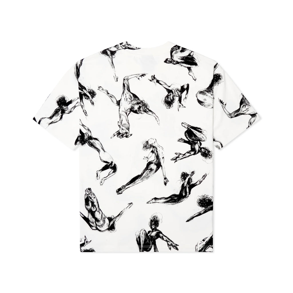 [WHITE] Trapeze Women all over print shirt