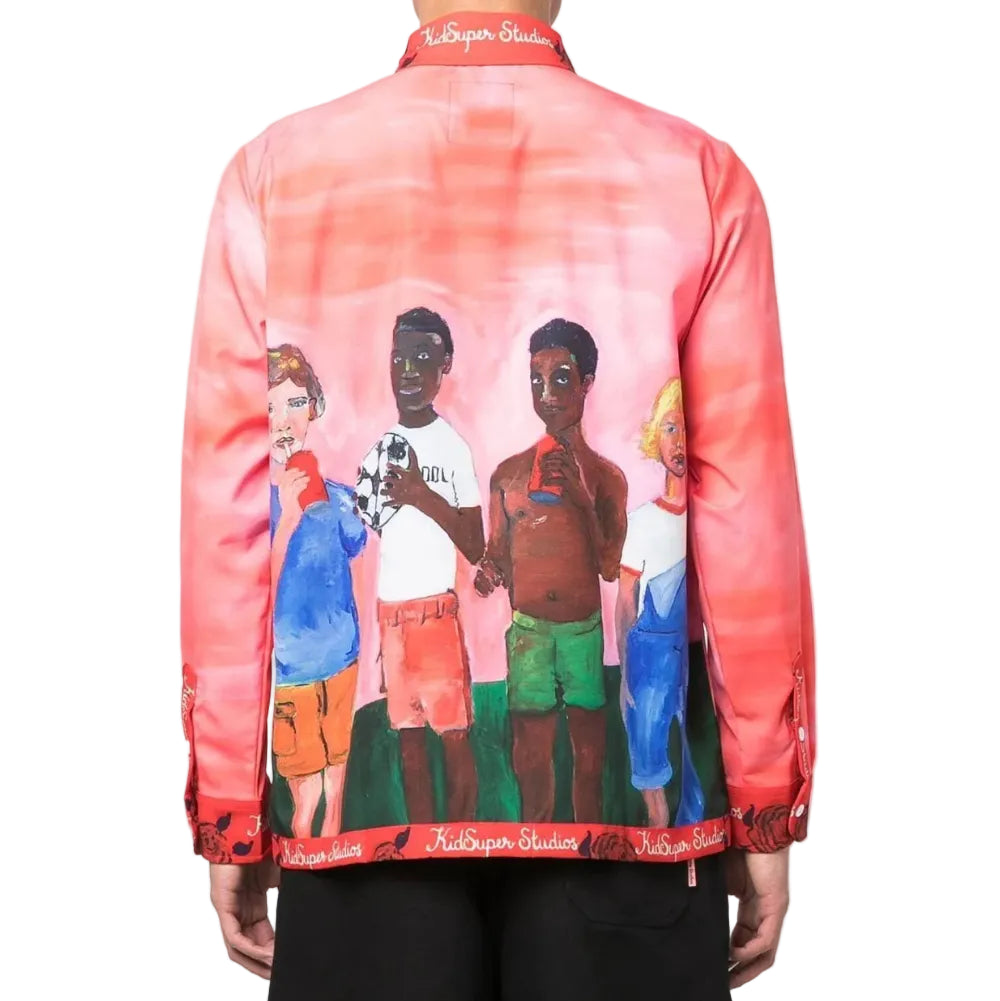 [RED] SOCCER TEAM FRIENDS BUTTON DOWN SHIRT