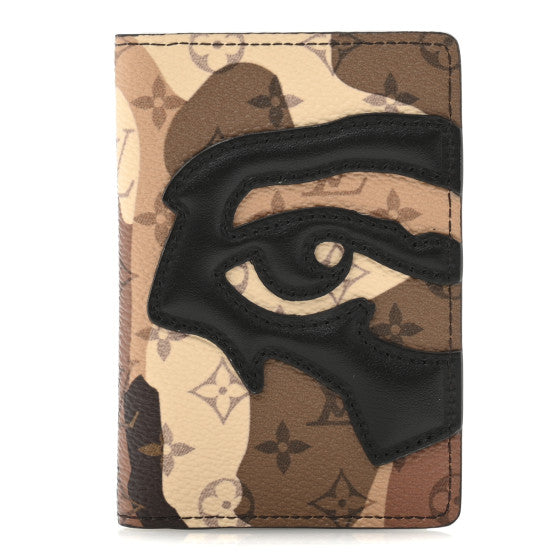 [MULTICOLOR-BROWN] Louis Vuitton x KidSuper Monogram Portrait Wallet Organizer