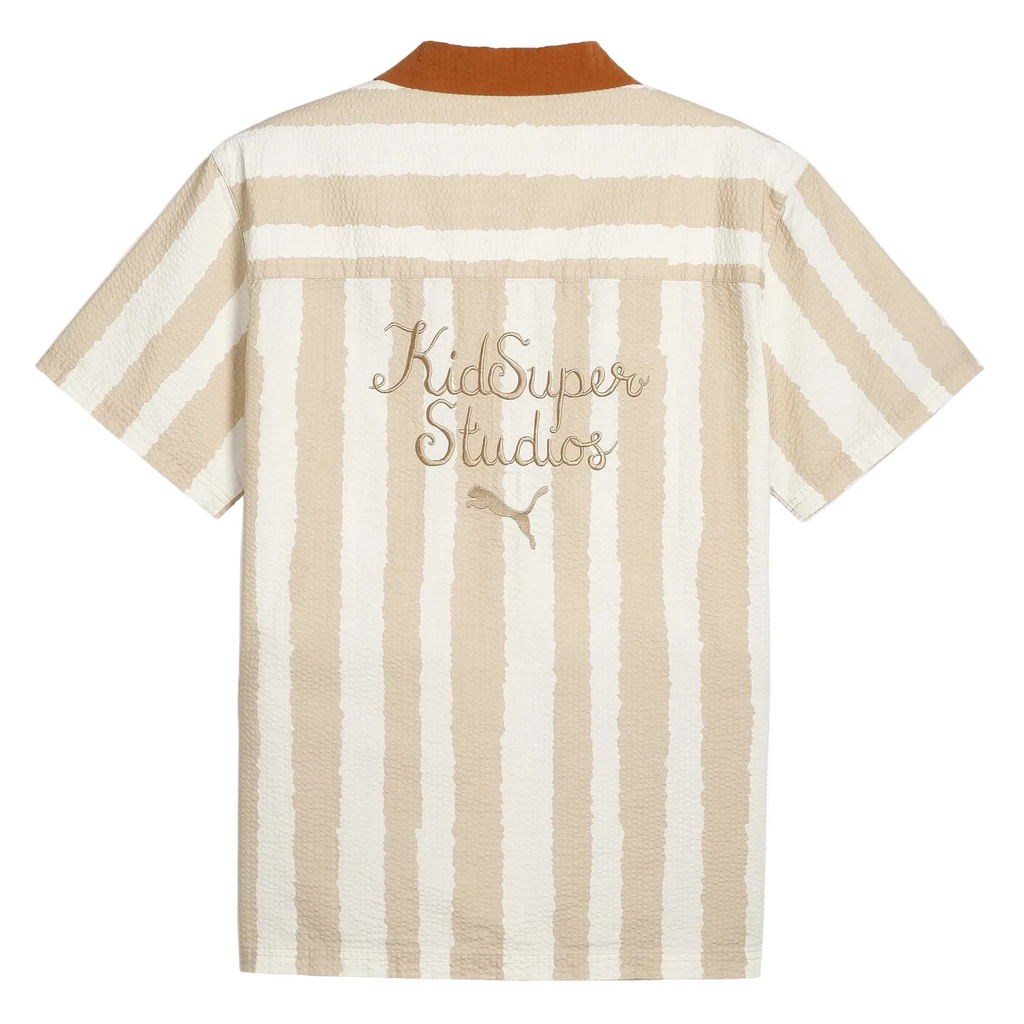 [Cream/Tan] PUMA X KIDSUPER FACE SEERSUCKER SHIRT