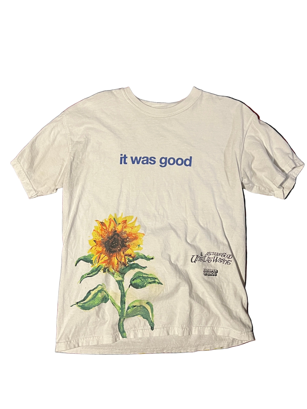 [Cream/Sunflower] Kehlani x KidSuper It Was Good Until it Wasn't Tee