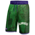 [Green] NBA X KIDSUPER Milwaukee Bucks ShortS