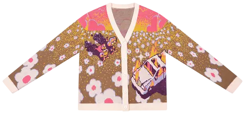[Multicolor] Rhymezlikedimez x KidSuper Knit Cardigan