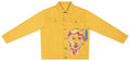 [Yellow] Painted Face Denim Jacket