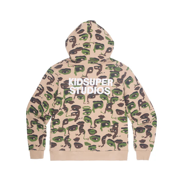 [BROWN] CAMO FACE JACKET