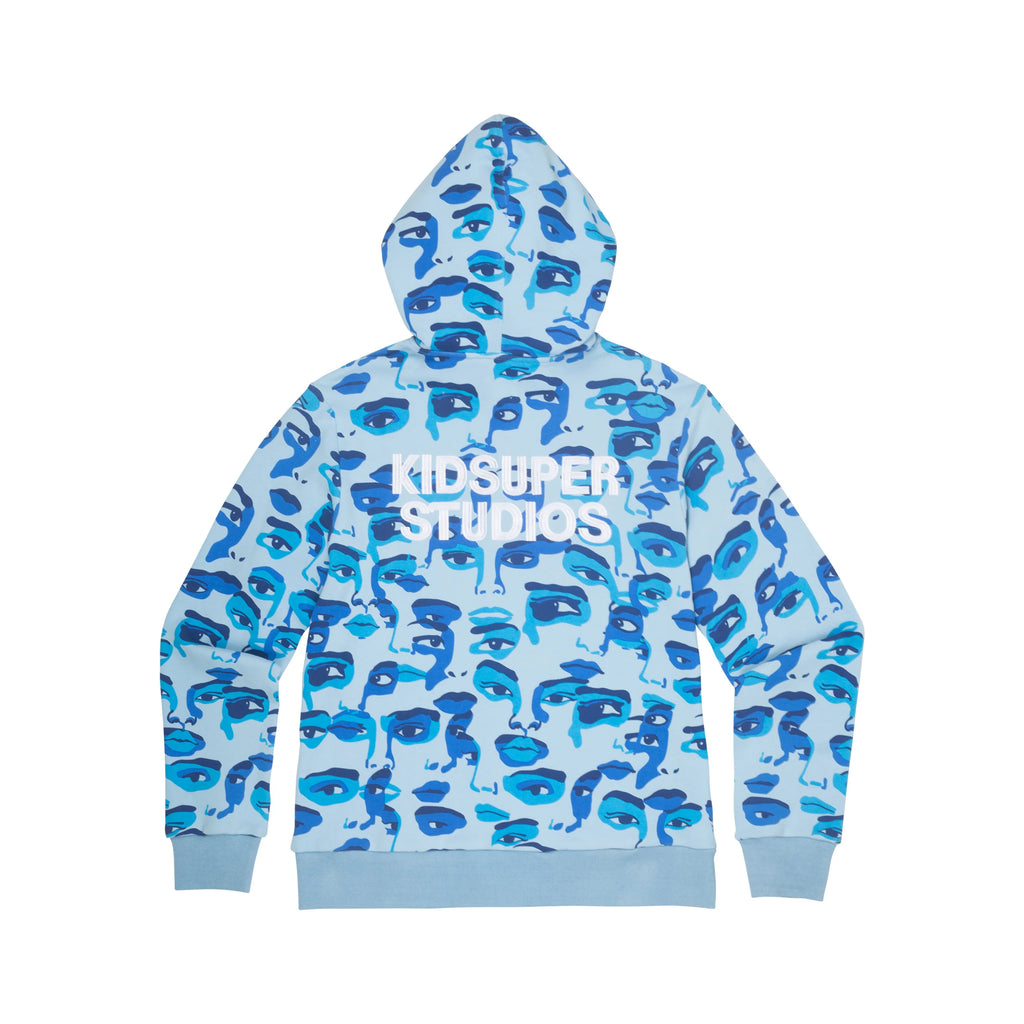 [BLUE] CAMO FACE JACKET