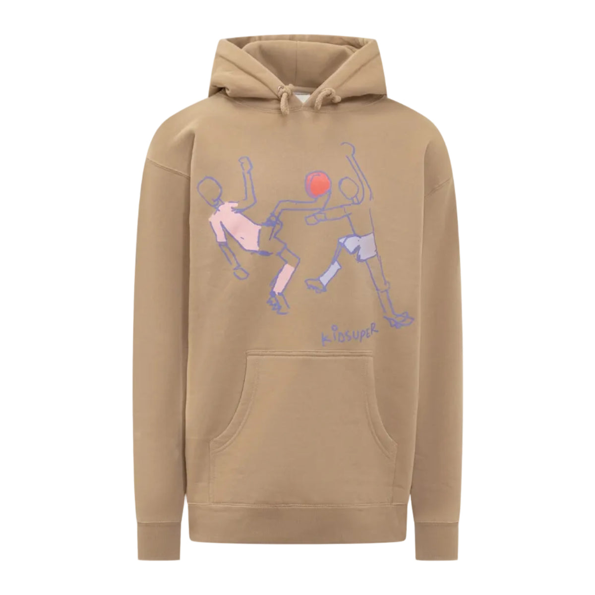 [Brown] Soccer Scene Hoodie