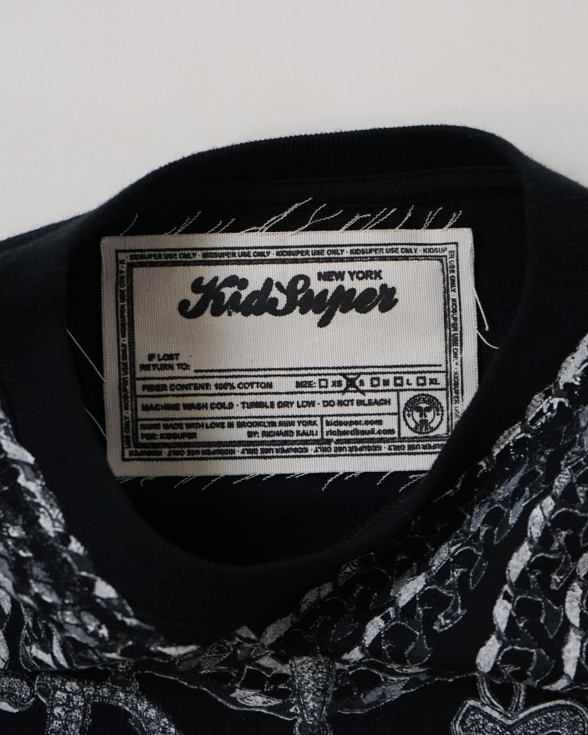 [BLACK] Richard Kauli x Kidsuper Chain Tee