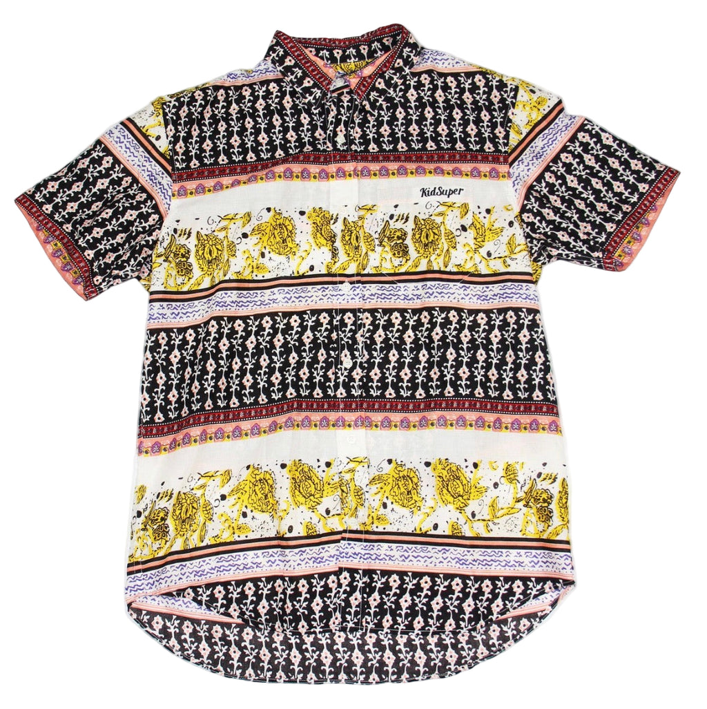 [MULTICOLOR] STRIPED BUTTON DOWN SHIRT