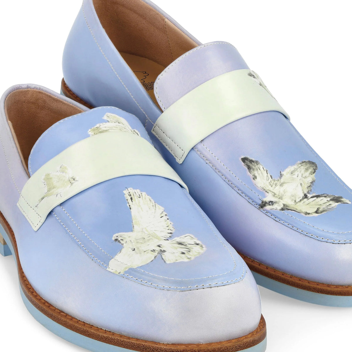 [Blue/Baby Blue] Painted Doves Loafer